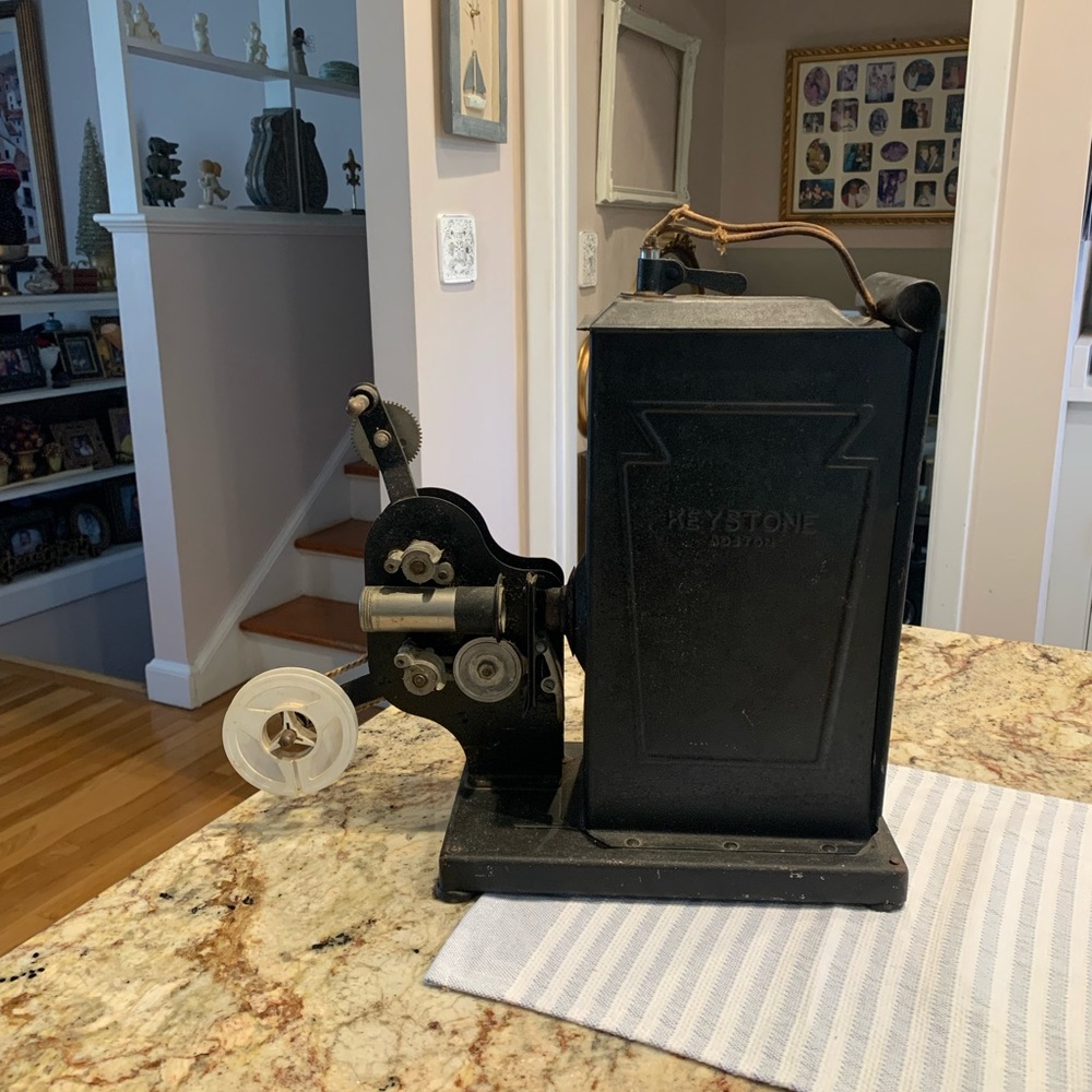 Keystone Vintage Film Projector in Black